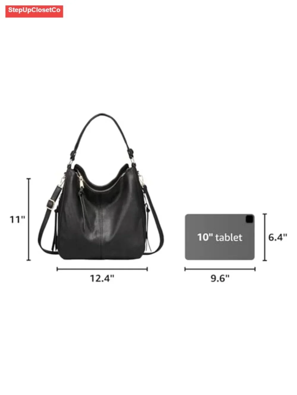 Faux Leather Hobo Crossbody Bag for Women, Designer Shoulder Purse Handbags,